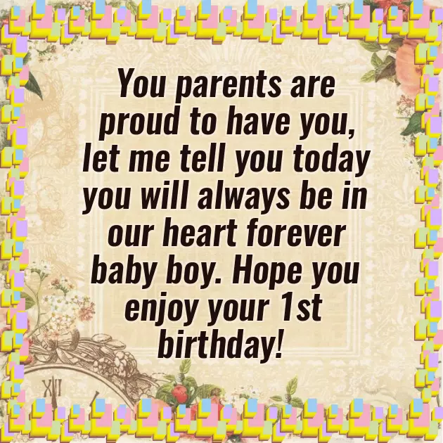 Birthday Wishes For 1 Year Old Son Birthday Wishes For 1 Year Old Son