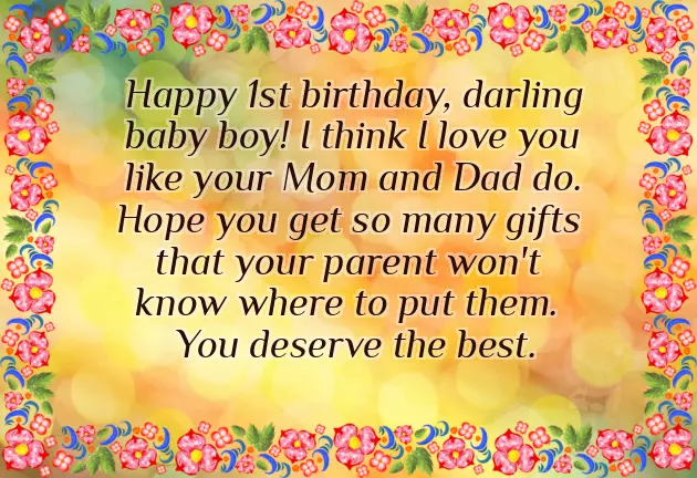 First Year Baby Birthday Wishes First Year Baby Birthday Wishes