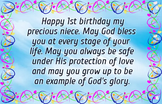 Birthday Wishes For A One Year Old Niece