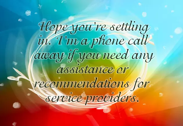 Congratulations On Your New Property