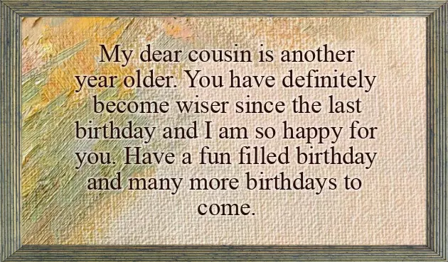 Happy Birthday Cousin Funny Male