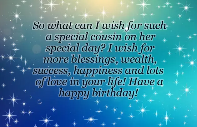 Birthday Greetings For A Female Cousin Birthday Greetings For A Female Cousin
