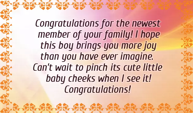 Congratulations On The Birth Of Grandson