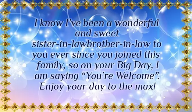 Brother Birthday Wishes Sister