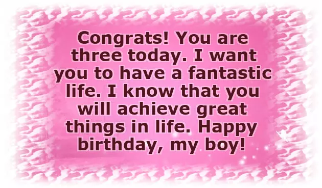 Happy Birthday Wish For 3 Year Old Boy Happy Birthday Wish For 3 Year Old Boy