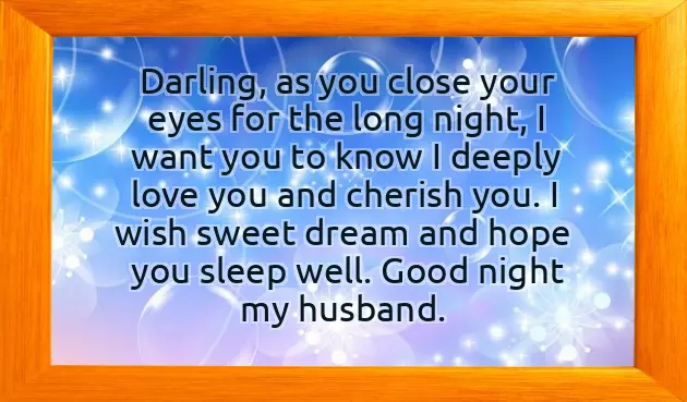 Good Night Wishes To Hubby