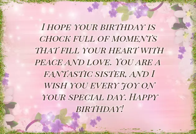 Happy Birthday My Dear Little Sister