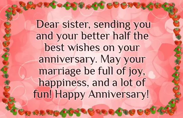 Anniversary Sms For Sister Anniversary Sms For Sister