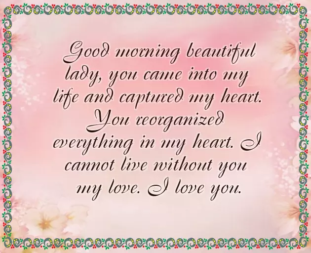 Romantic Good Morning Message For Your Girlfriend