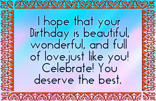 Creative Bday Wishes