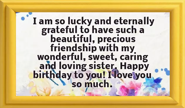 Happy Wishes For Sister