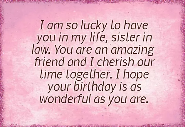 Sister Law Birthday Wishes