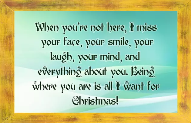 Christmas Message To Your Lover Christmas Message To Your Lover