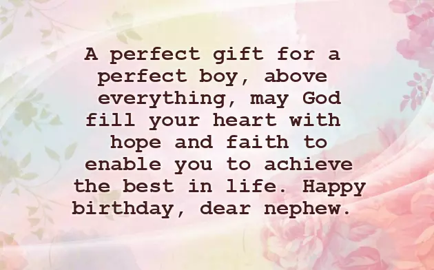 Happy Heavenly Birthday Nephew