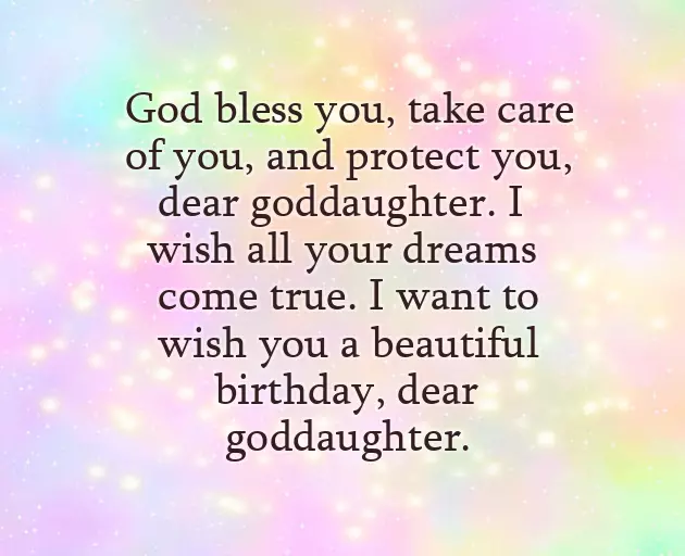 Goddaughter Birthday Wishes