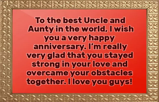 Happy Anniversary Uncle
