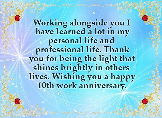 One Year Work Anniversary Wishes One Year Work Anniversary Wishes