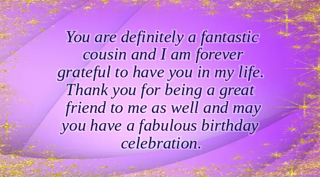 Funny Birthday Quotes For Cousin Sister