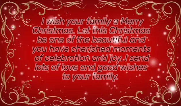 Merry Christmas Wishes Family