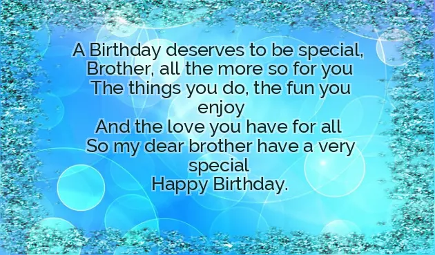 Best Wishes For Brother Birthday