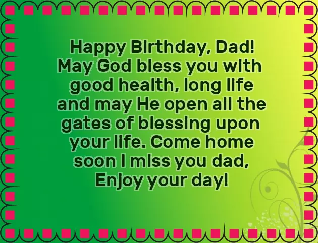 Birthday Wishes In Father