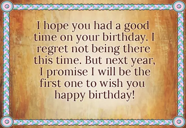 Happy Belated Birthday Man