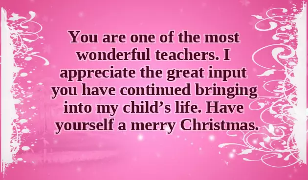 Christmas Wishes For Teachers From Parents Christmas Wishes For Teachers From Parents
