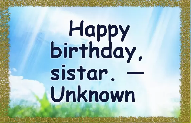 Sister Birthday Jokes