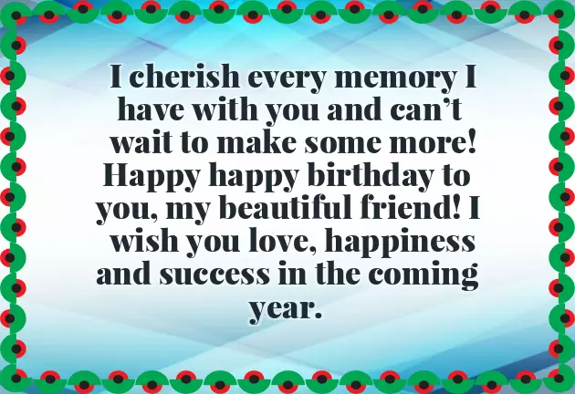 Girl To Girl Birthday Wishes