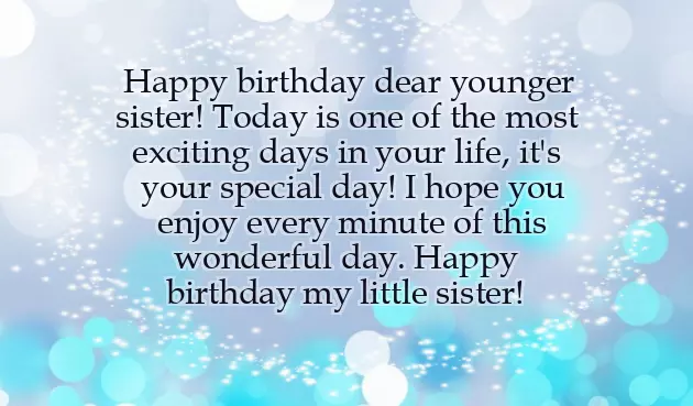 Birthday Quotes For Baby Sister