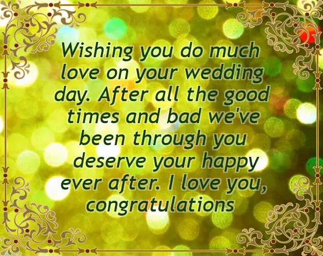 Advance Congratulations For Wedding