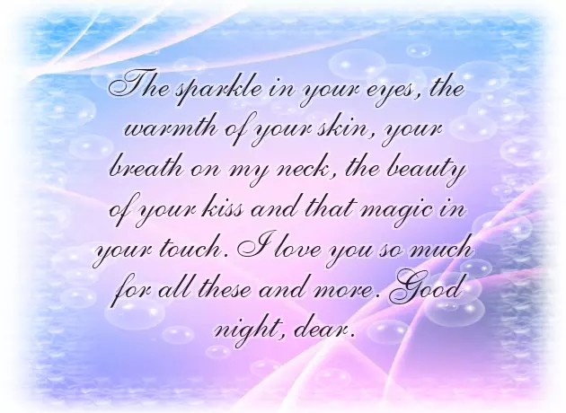 Good Night Take Care Sweet Dreams