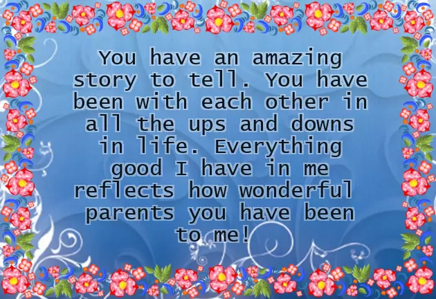 Anniversary Caption For Mom And Dad