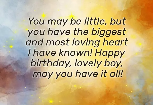 Happy Birthday Wishes For Little Child