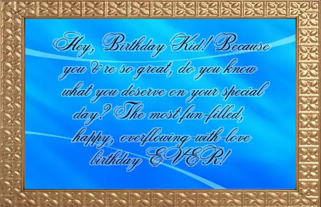 Happy Birthday Wishes To Small Child