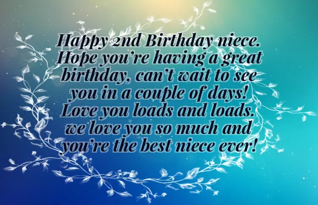 Happy Second Birthday To My Niece Happy Second Birthday To My Niece