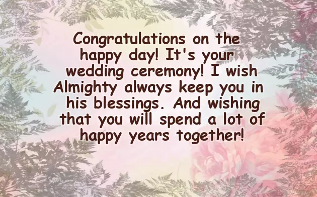 Married Congratulations Wishes