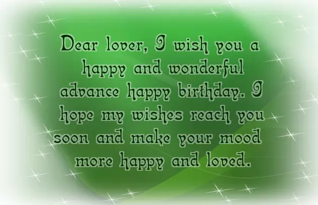 Birthday In Advance To My Love Birthday In Advance To My Love