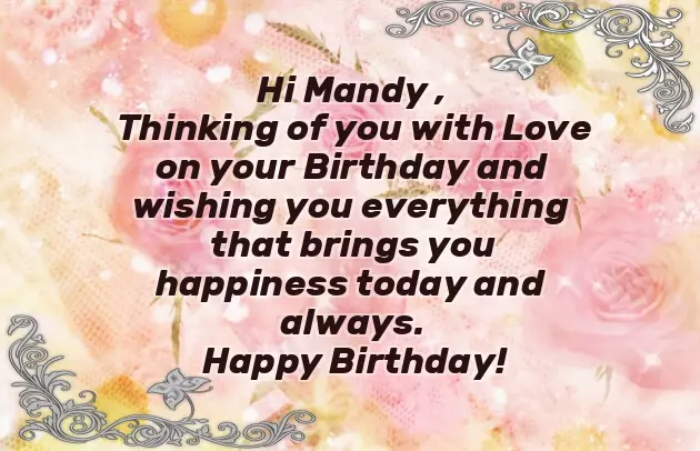 Happy Birthday Mandy