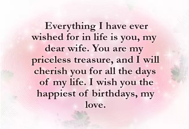 Birthday Phrases For Wife