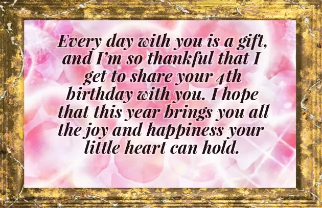 Happy 4Th Birthday Wishes For Girl Happy 4Th Birthday Wishes For Girl