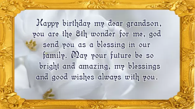 Happy Birthday Greetings To Grandson Happy Birthday Greetings To Grandson