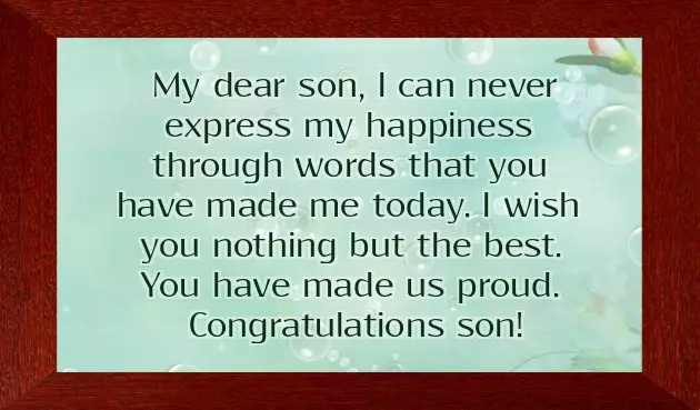 Congratulations To My Grandson On His Graduation