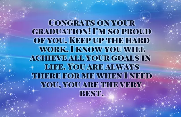 Congratulations Cousin