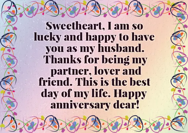Happy Wedding Anniversary To My Hubby