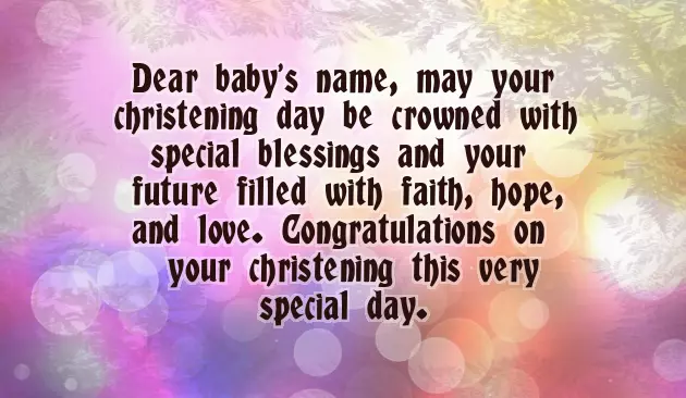 Baptism Congratulations Messages Baptism Congratulations Messages