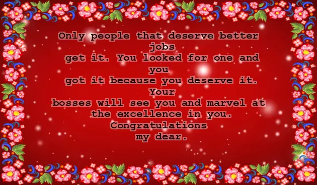 Congratulations On Getting New Job