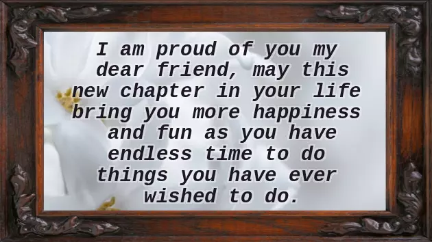 Retirement Messages For A Close Friend