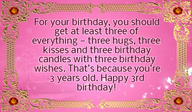 Happy 3Rd Birthday Wishes To My Son