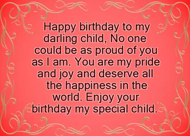 Happy Birthday For Child Quotes